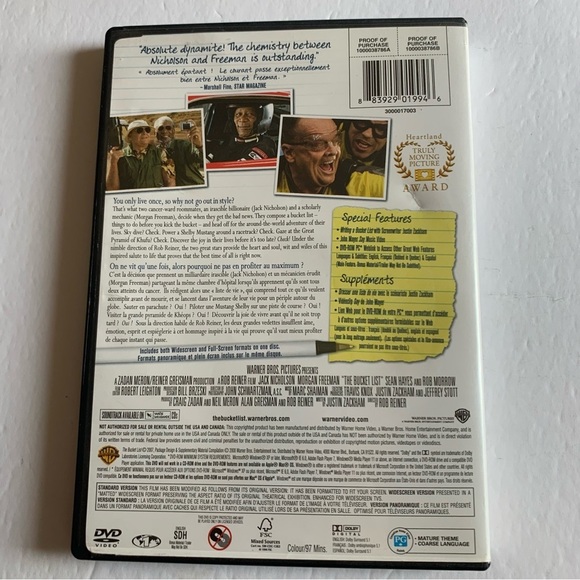 The Bucket List DVD - Picture 2 of 4